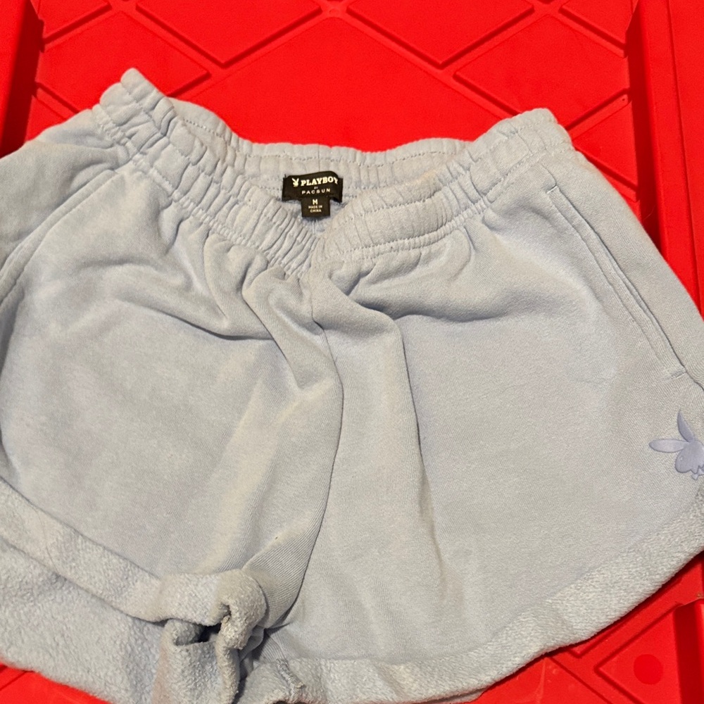 PLAYBOY PAC Sun Soft Blue Athletic Shorts